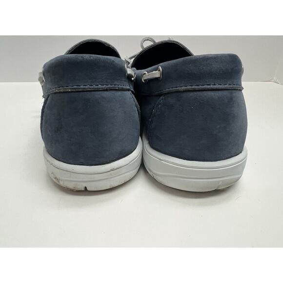 Allen Edmonds Men\'s Ely Leather Boat Shoes with Ties Navy Size 8 D main image 5